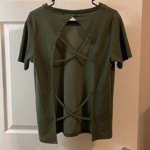 Boohoo open back top. Worn twice